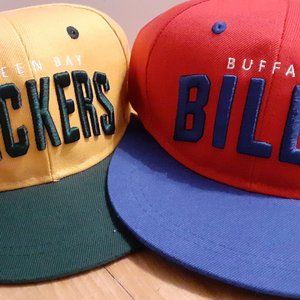 NEW NFL snapback pair Packers and Bill's